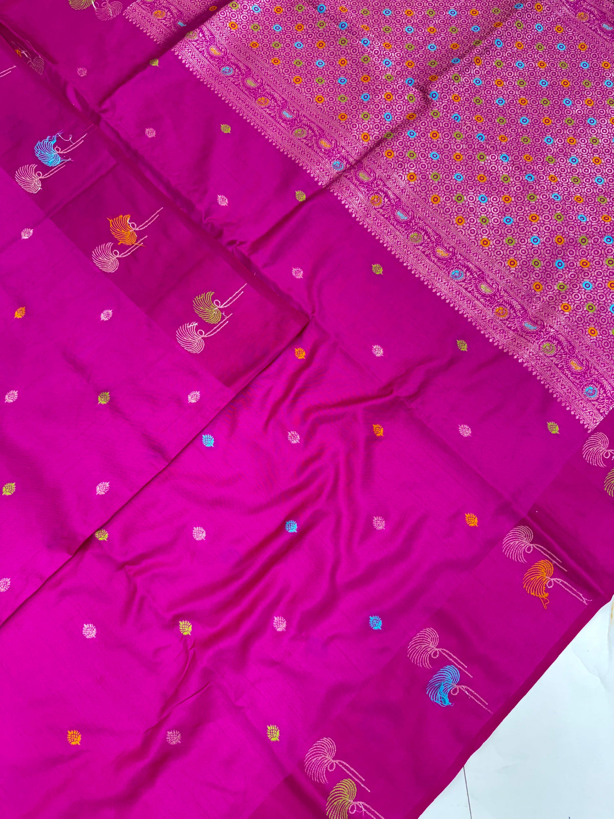 New collection semi raw mango silk sarees with blouse