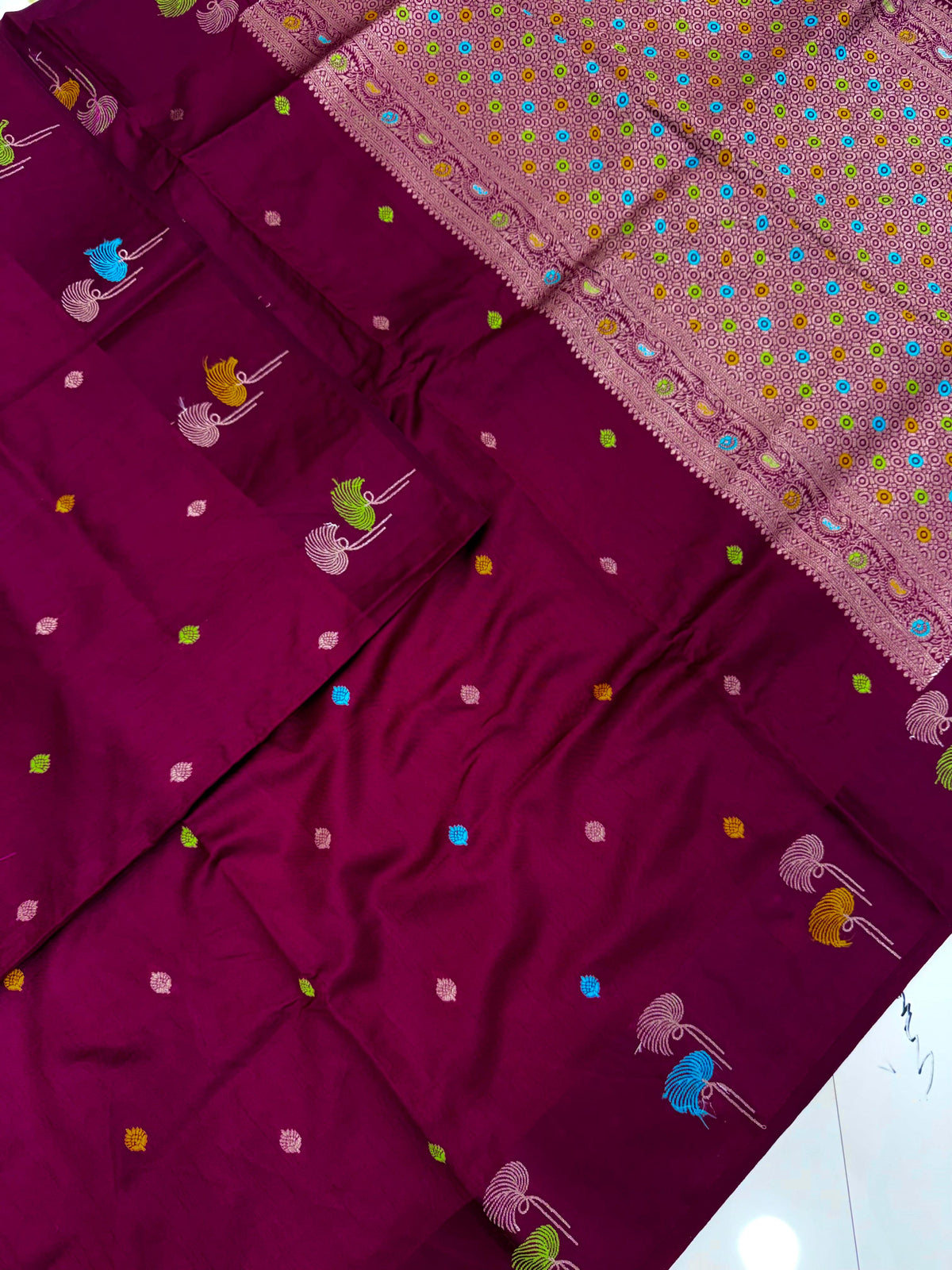 New collection semi raw mango silk sarees with blouse