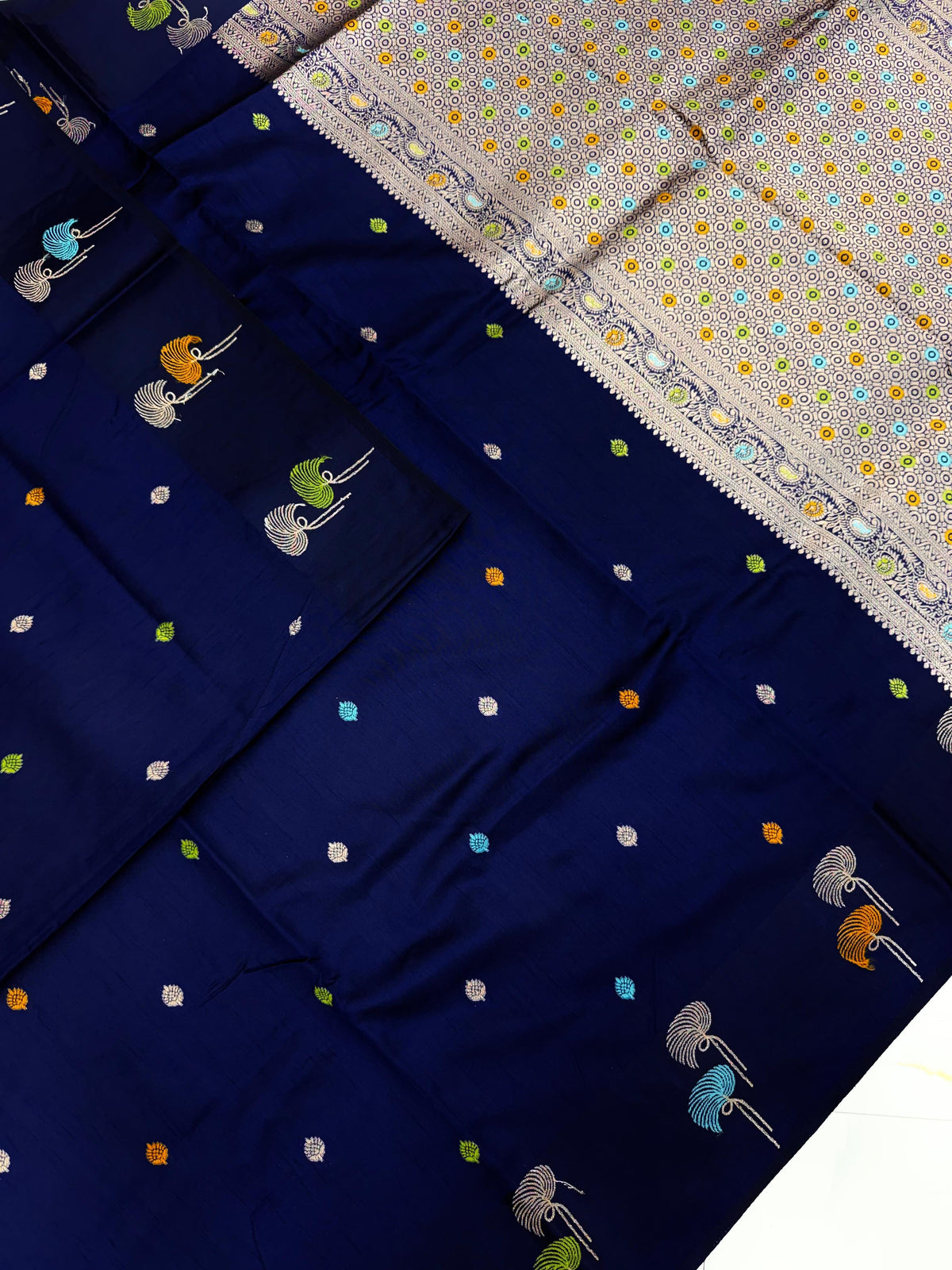 New collection semi raw mango silk sarees with blouse