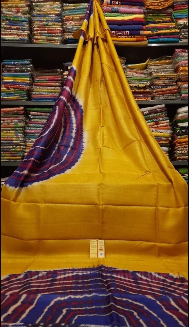 Stunning new arrivals Shibori print silk sarees