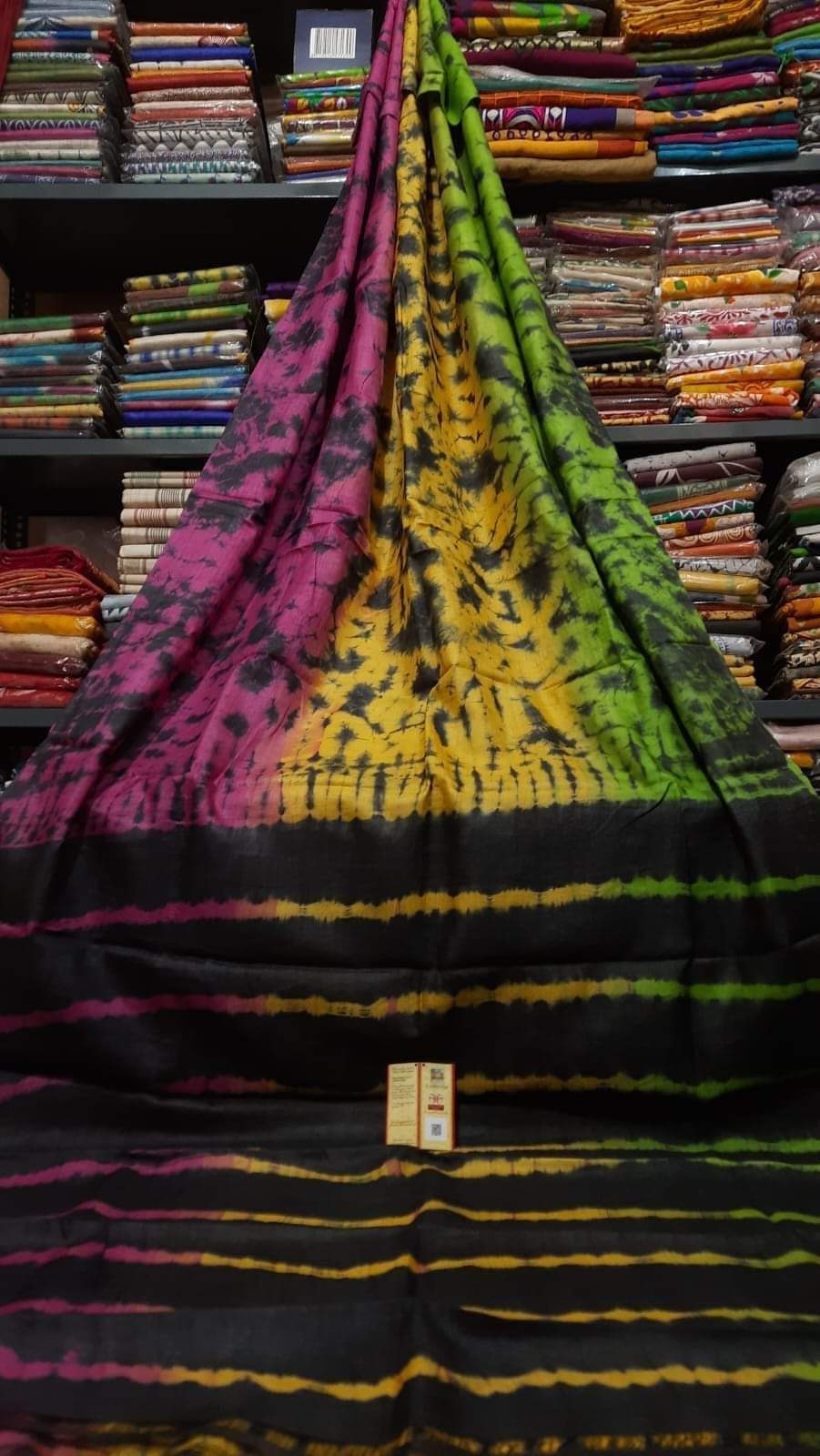 Stunning new arrivals Shibori print silk sarees