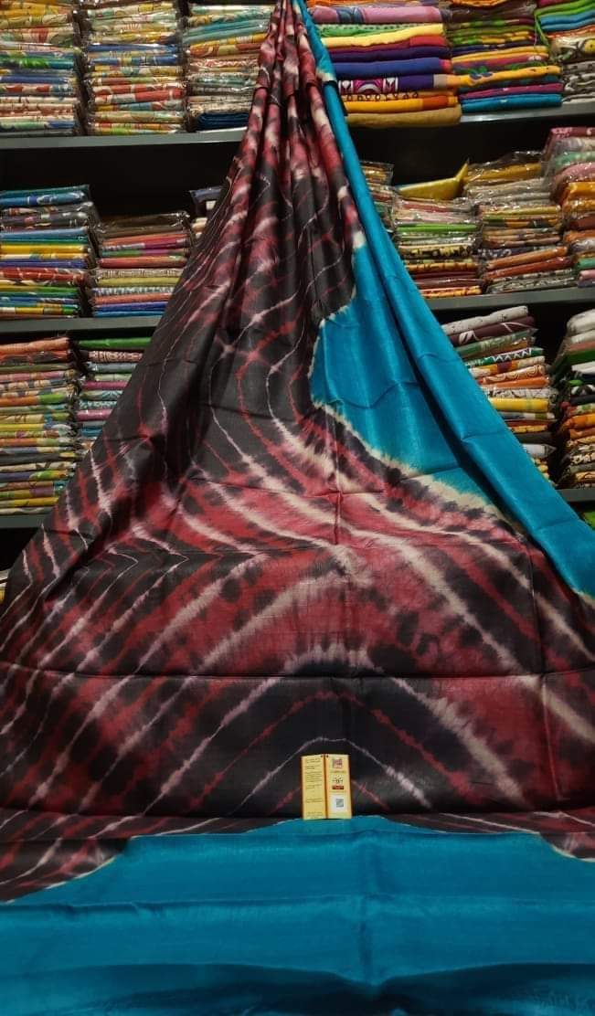 Stunning new arrivals Shibori print silk sarees