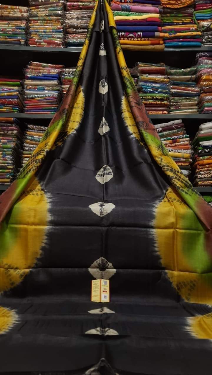 Stunning new arrivals Shibori print silk sarees