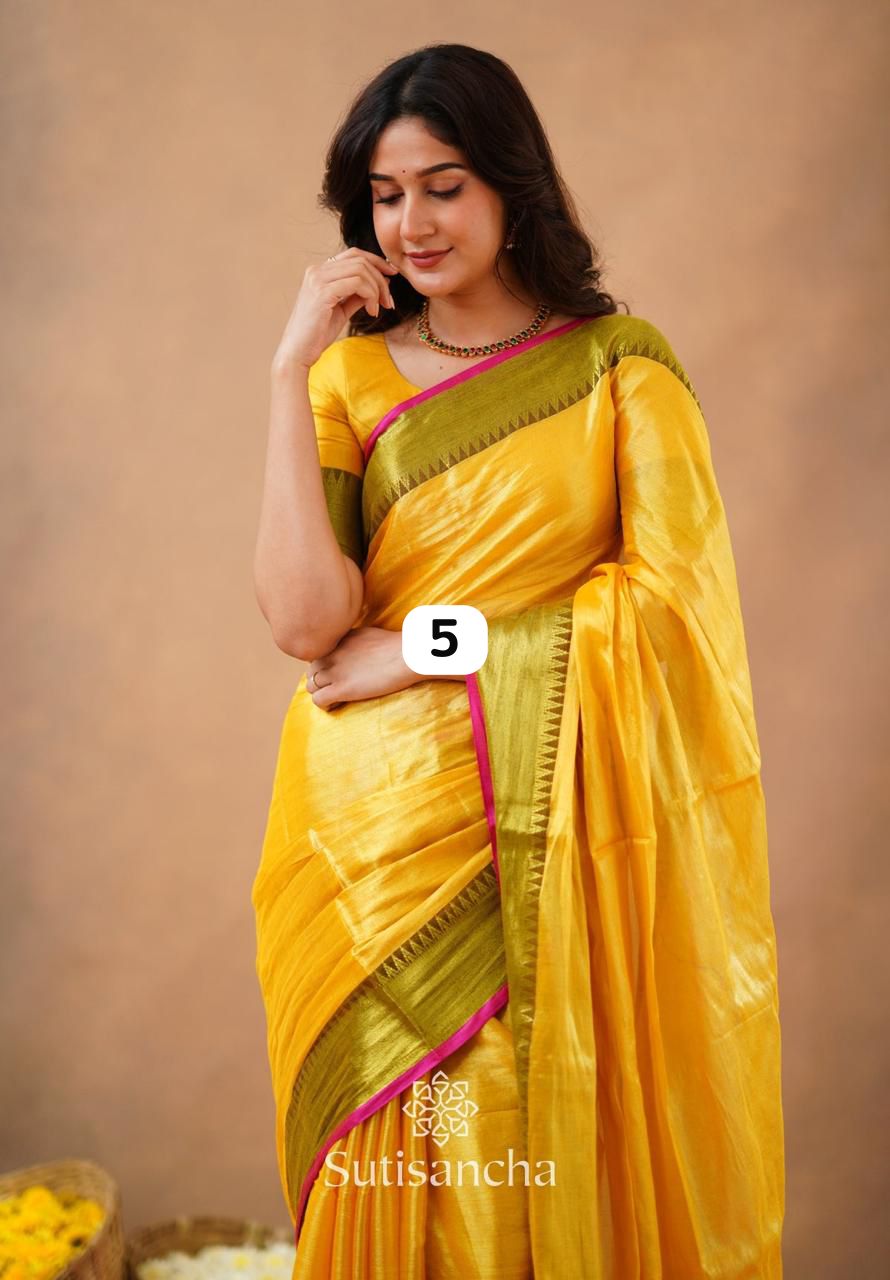 Soft quality tissue sarees with blouse
