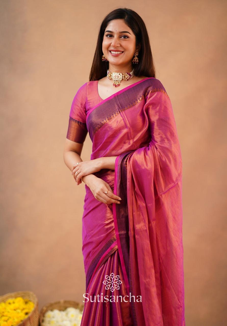 Soft quality tissue sarees with blouse