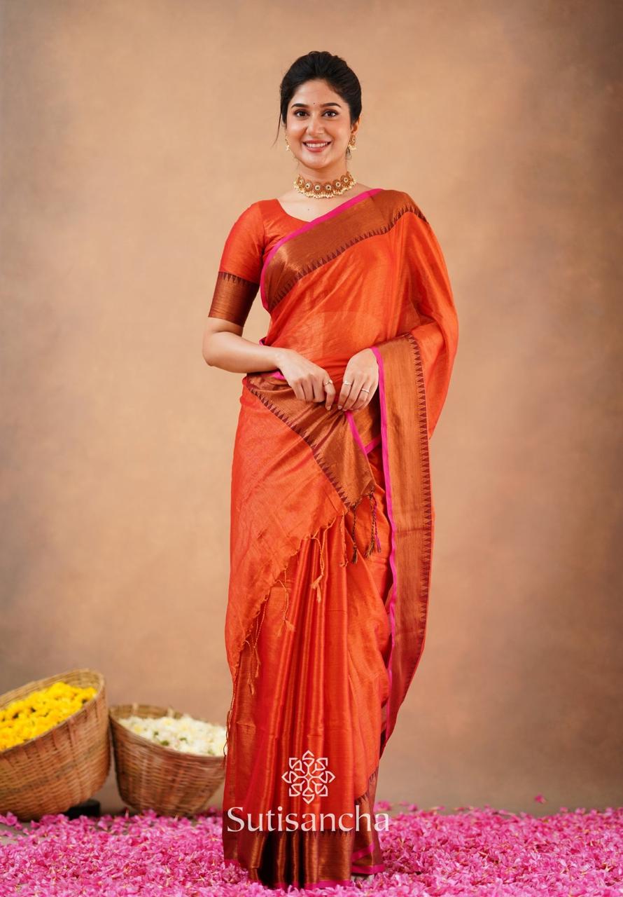 Soft quality tissue sarees with blouse