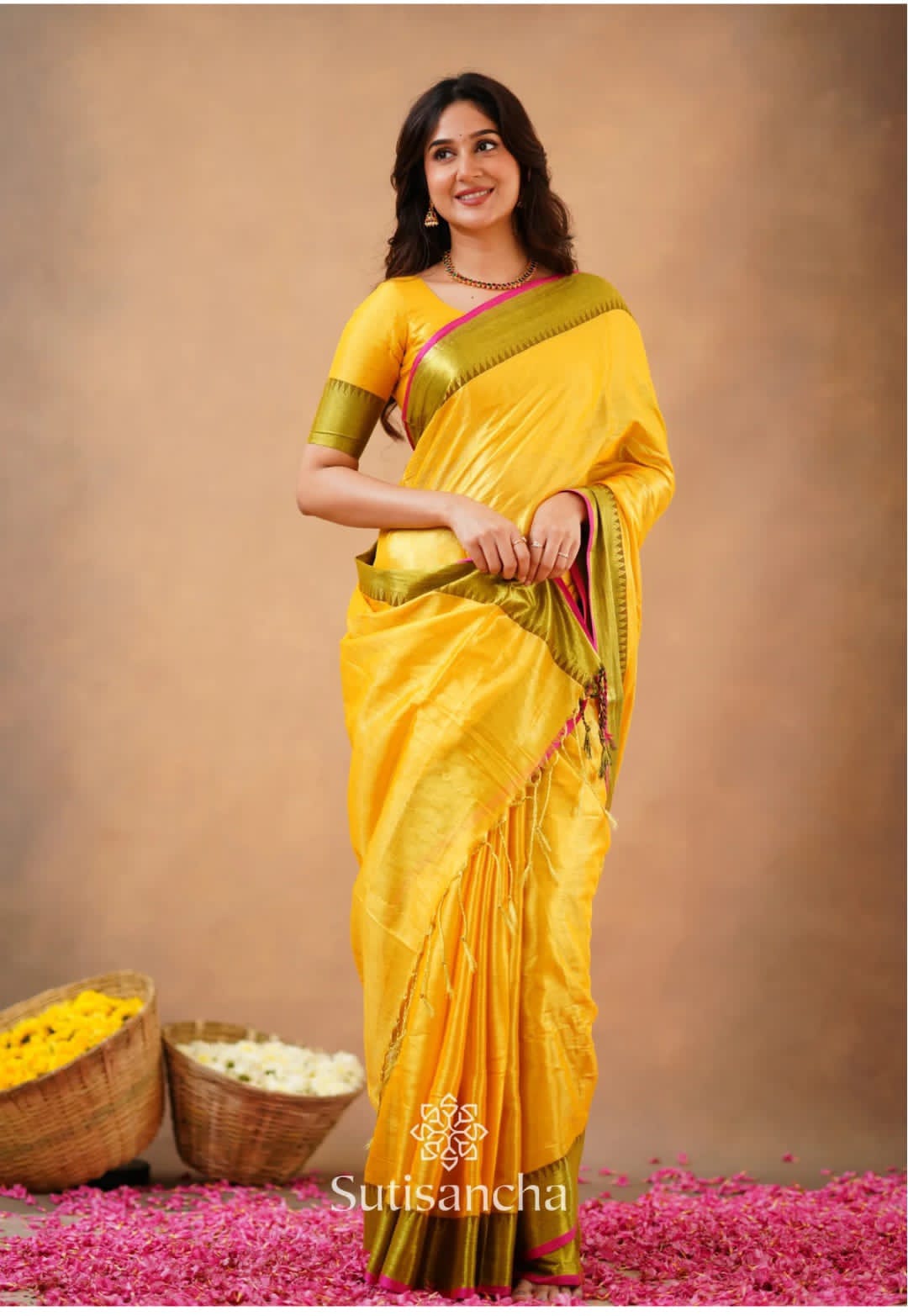 Soft quality tissue sarees with blouse