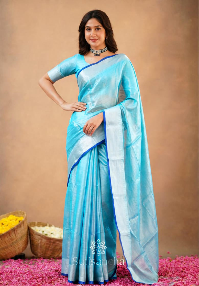 Soft quality tissue sarees with blouse