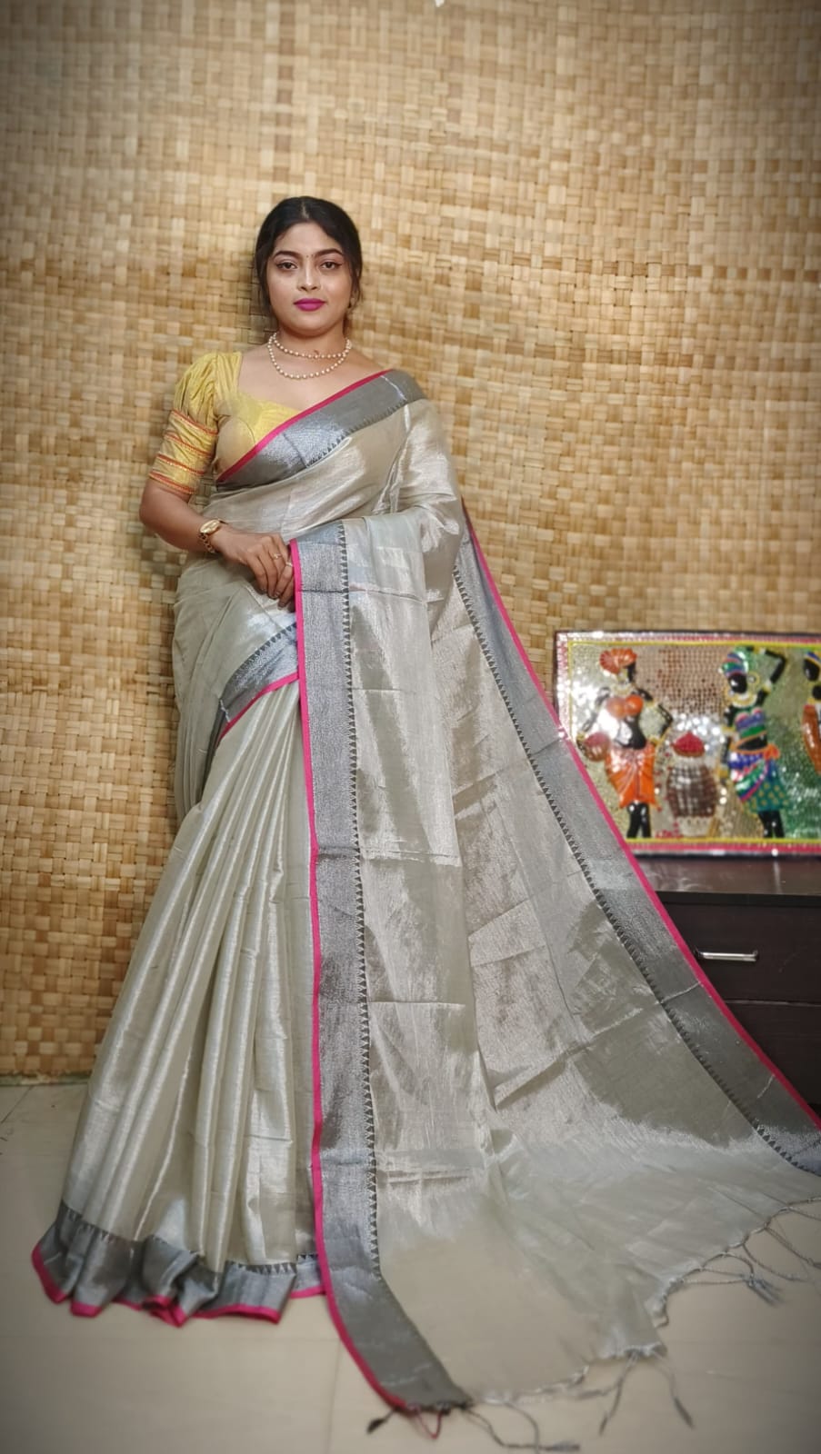 Soft quality tissue sarees with blouse