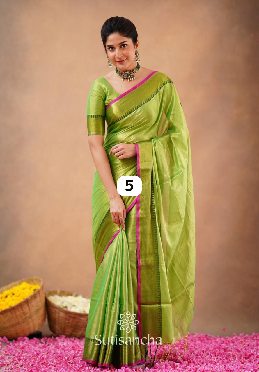 Soft quality tissue sarees with blouse