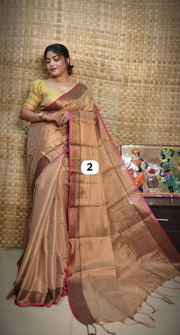 Soft quality tissue sarees with blouse