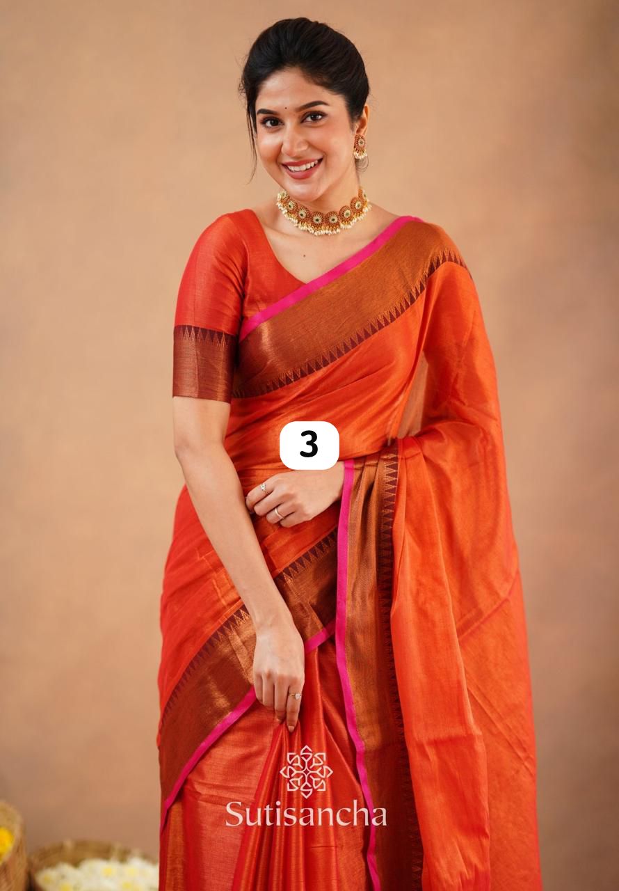 Soft quality tissue sarees with blouse