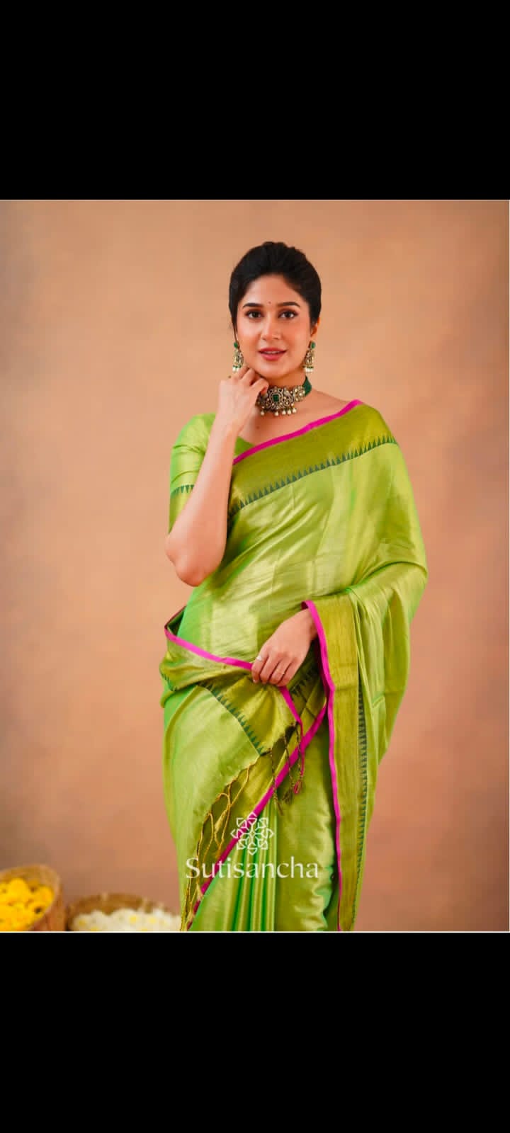 Soft quality tissue sarees with blouse